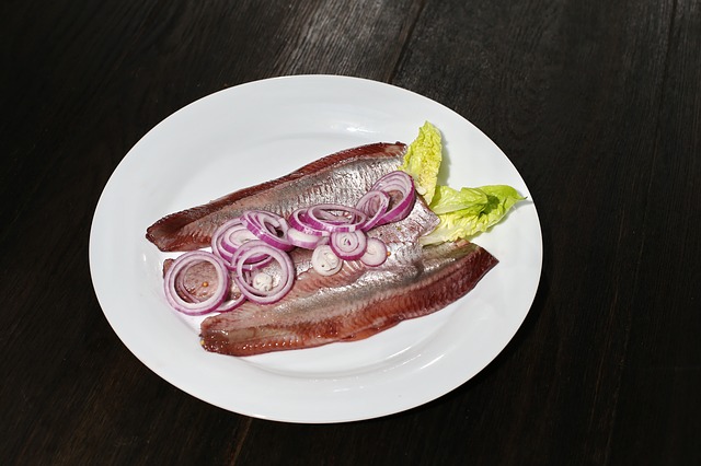 Imagem mostra o peixe arenque que é uma iguaria da culinaria holandesa