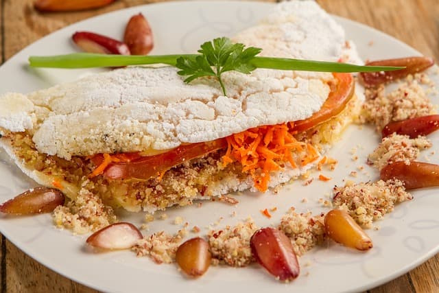 Imagem mostra a tapioca que é um prato tipico do amazonas e da culinaria do norte e nordeste