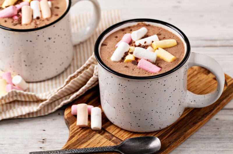  Chocolate quente com marshmallow
