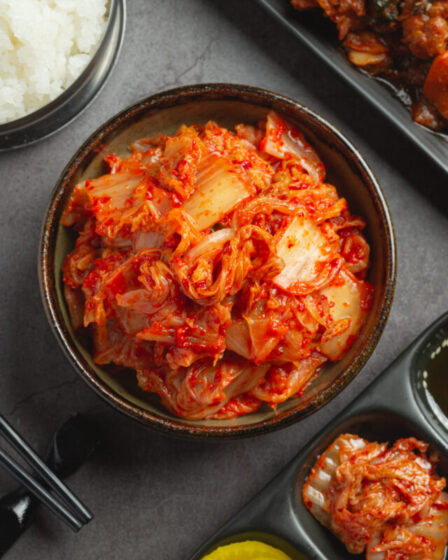 kimchi ready to eat in bowl