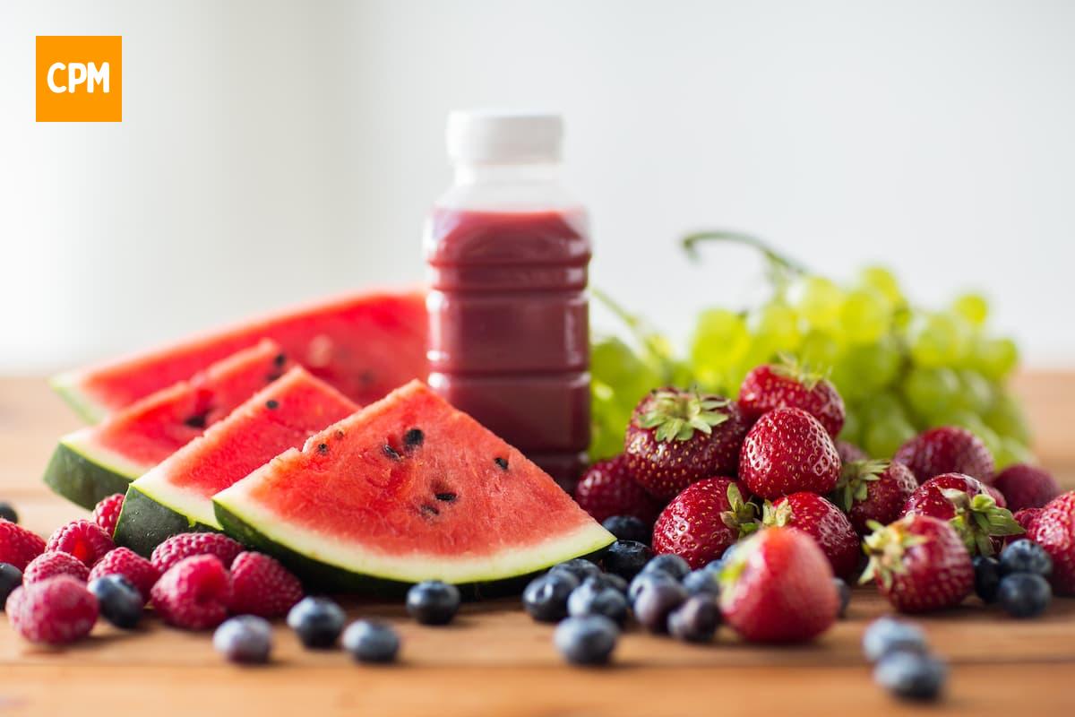 Imagem mostra frutas vermelhas