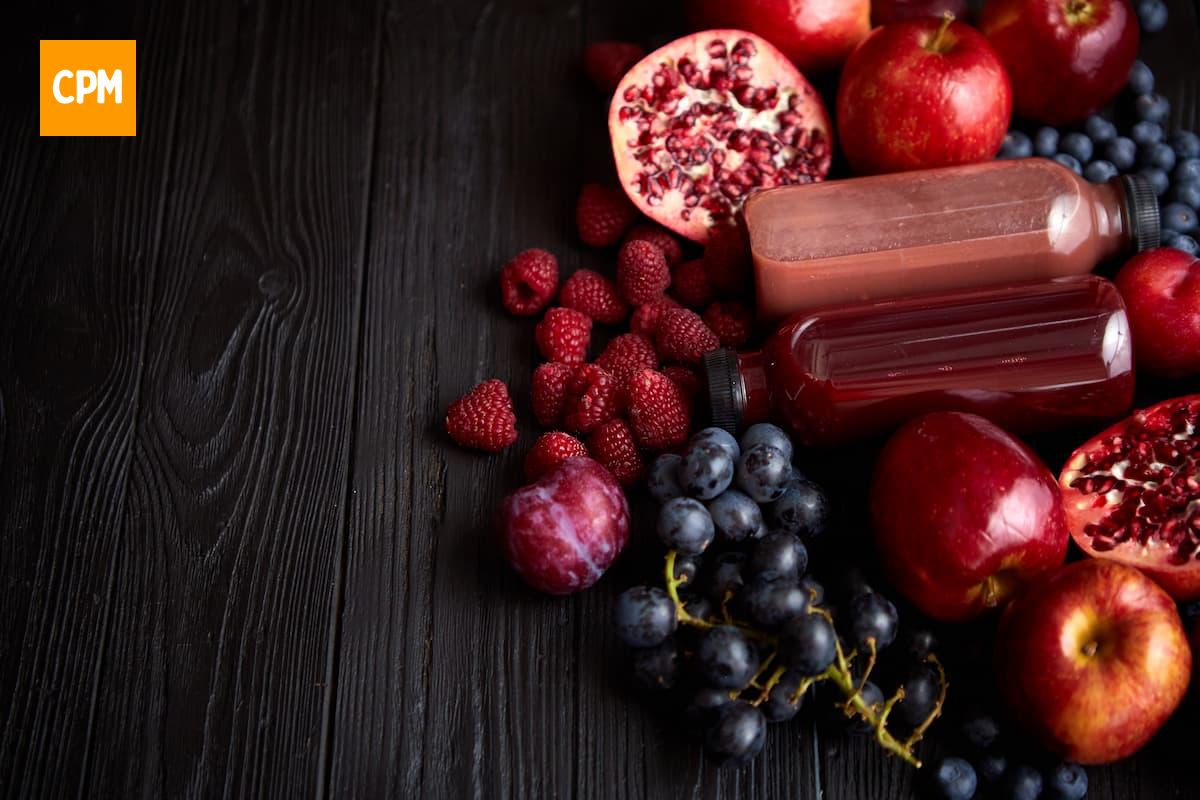 Imagem msotra frutas vermelhas