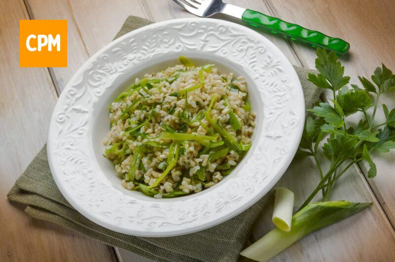 Risoto de alho poró