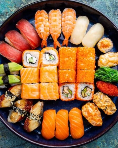 Imagem mostra sushi